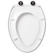Contemporary Easy Clean Toilet Seat - Elongated Bowl - White, , large image number 3