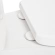 Contemporary Easy Clean Toilet Seat - Elongated Bowl - White, , large image number 4