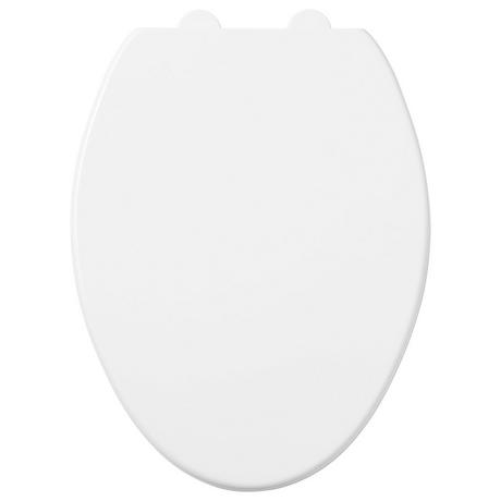 Contemporary Easy Clean Toilet Seat - Elongated Bowl - White