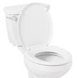 Traditional Slow-Closing Toilet Seat - Round Bowl - White, , large image number 1