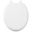 Traditional Slow-Closing Toilet Seat - Round Bowl - White, , large image number 2