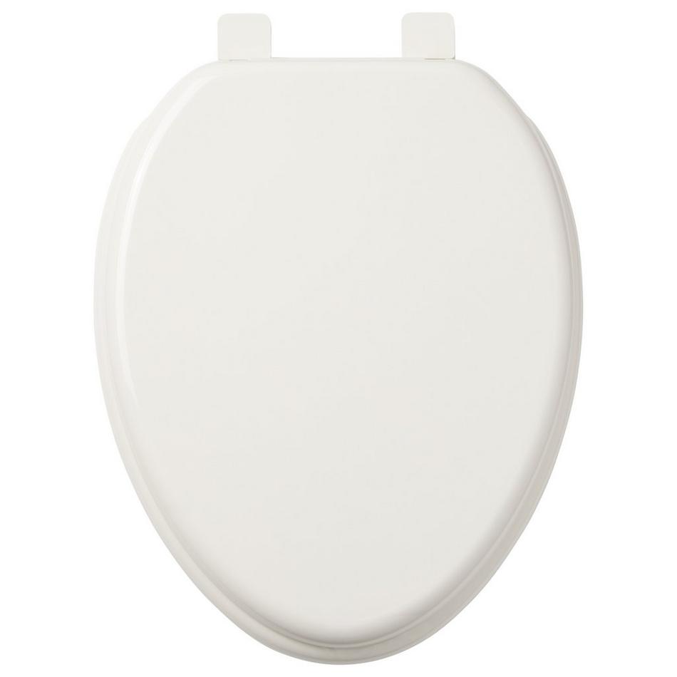 Traditional Slow-Closing Toilet Seat - Elongated Bowl - Biscuit, , large image number 2