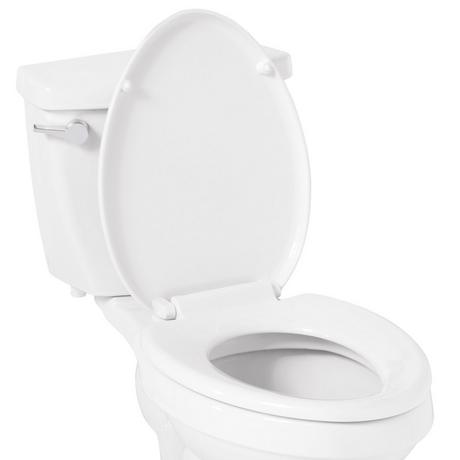 Traditional Slow-Closing Toilet Seat - Elongated Bowl