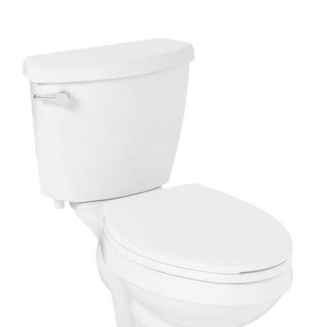 Traditional Slim Slow-Closing Toilet Seat - Elongated Bowl - White