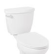 Contemporary Ultra Slim Slow-Closing Toilet Seat - Elongated Bowl - White, , large image number 0