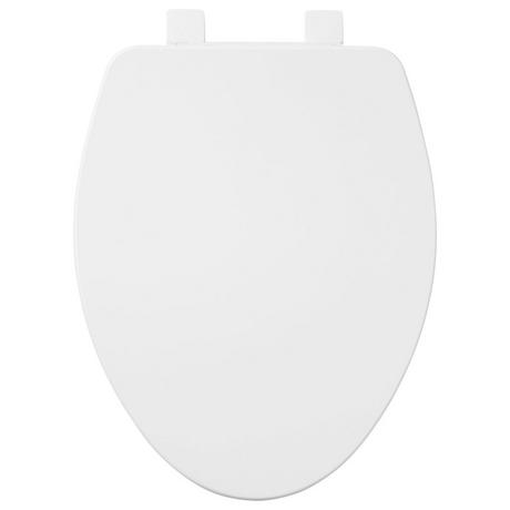 Contemporary Ultra Slim Slow-Closing Toilet Seat - Elongated Bowl