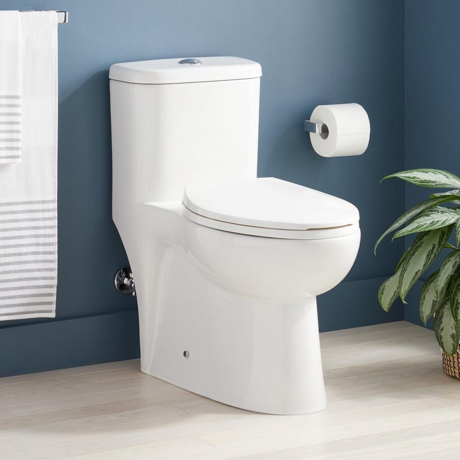 Alledonia One-Piece Elongated Skirted Toilet - White, , large image number 0