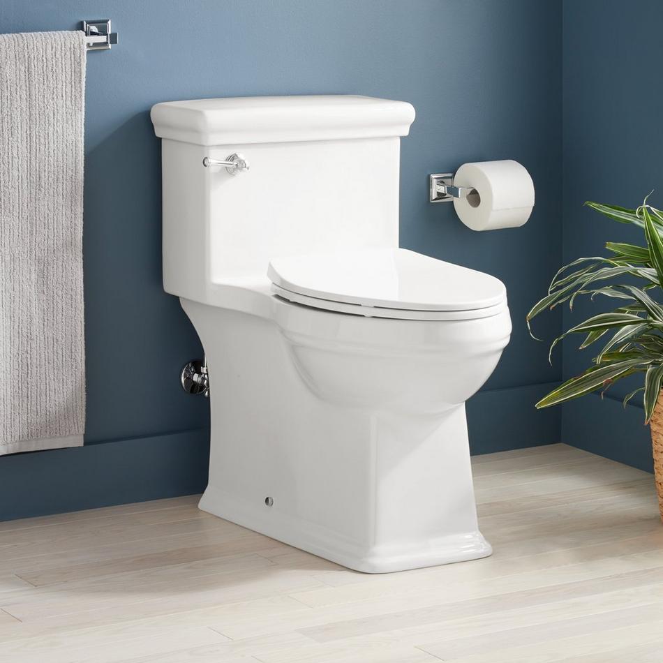 Key West One-Piece Elongated Skirted Toilet - ADA Compliant - White, , large image number 0