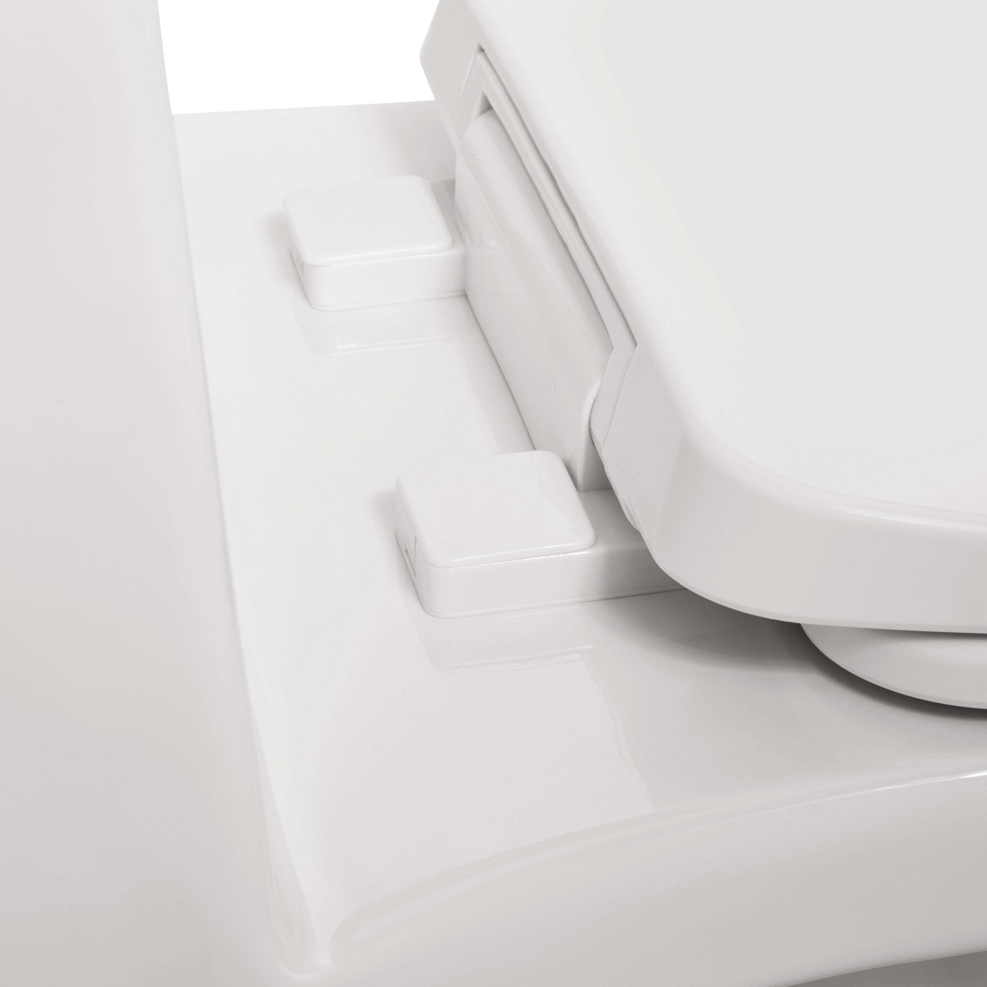 セール 海外 Toilet Elongated One-Piece Carraway - Hardware Signature | White トップス