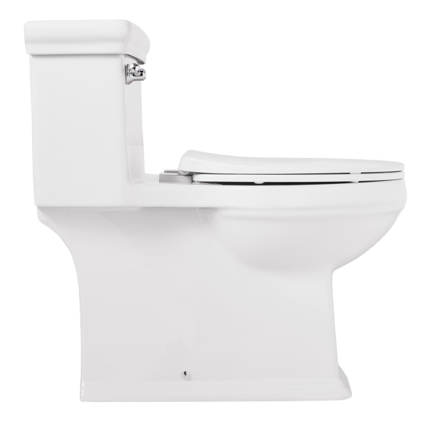 Key West OnePiece Elongated Skirted Toilet ADA Compliant White