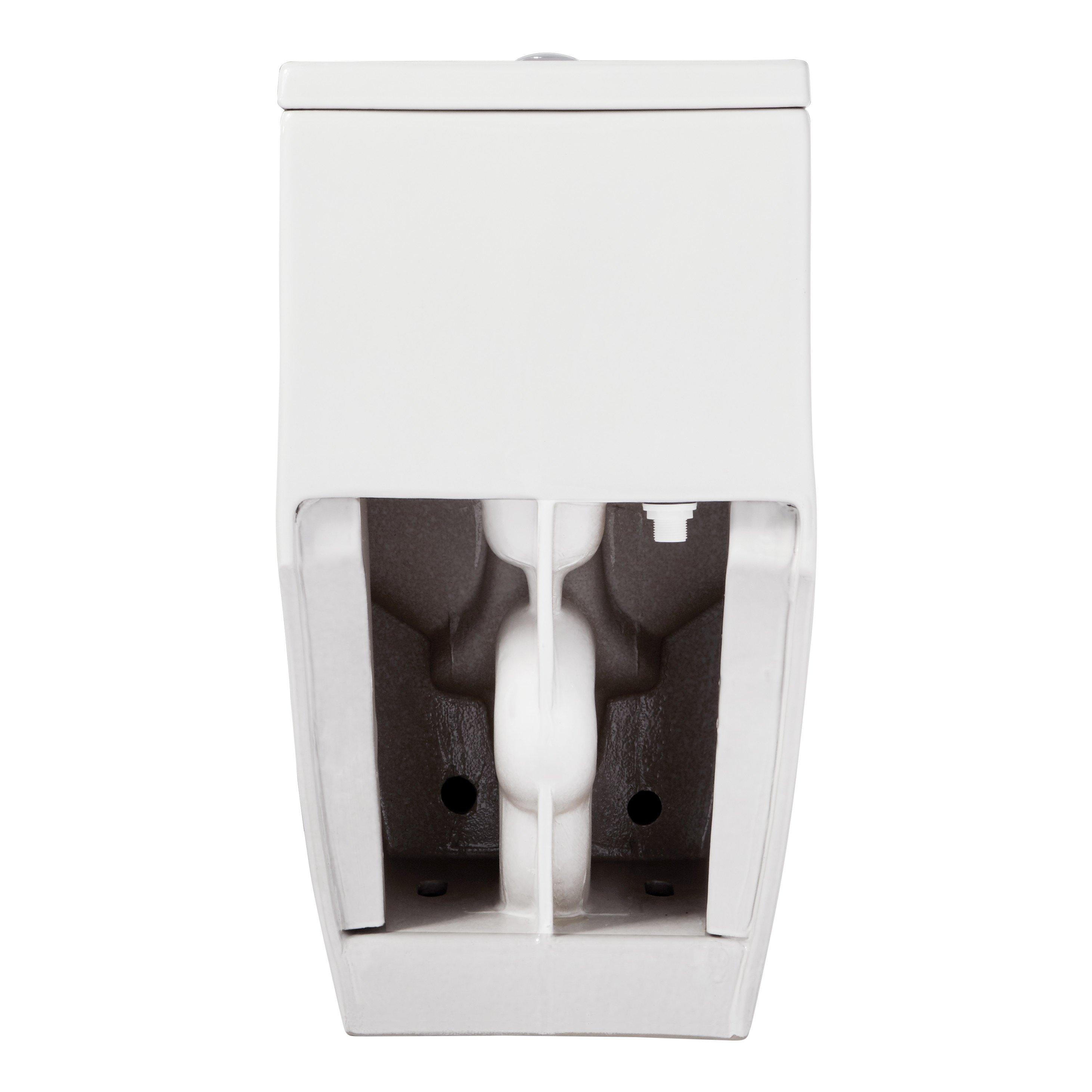 Carraway One-Piece Elongated Toilet - White | Signature Hardware