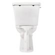 Bradenton Two-Piece Round Toilet with 10" Rough-In - 16" Bowl Height - White, , large image number 4
