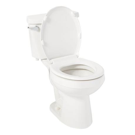 Bradenton Two-Piece Round Toilet with 10" Rough-In - 16" Bowl Height - White