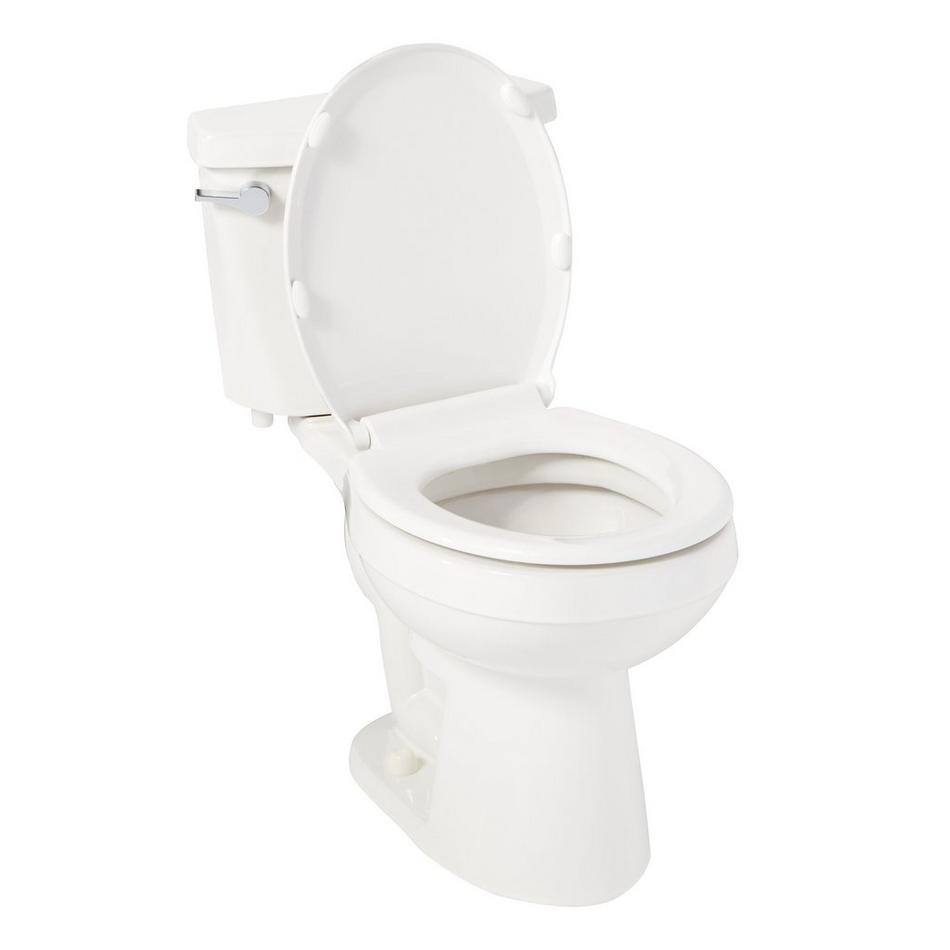 Bradenton Two-Piece Round Toilet with 10" Rough-In - 16" Bowl Height - White, , large image number 2