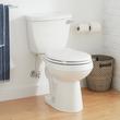 Bradenton Two-Piece Round Toilet with 12" Rough-In - 16" Bowl Height - Right Hand - White, , large image number 0