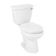 Bradenton Two-Piece Round Toilet with 12" Rough-In - 16" Bowl Height - White, , large image number 2