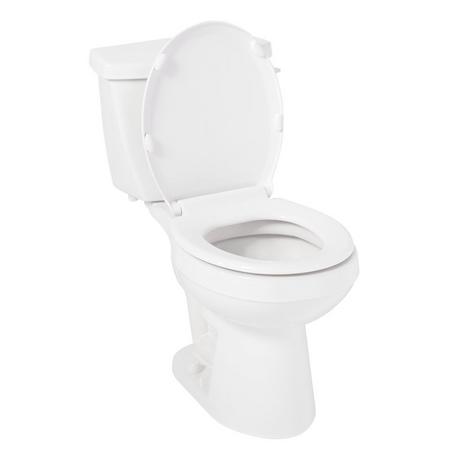 Bradenton Two-Piece Round Toilet with 12" Rough-In - 16" Bowl Height - White