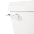 Bradenton Two-Piece Round Toilet with 12" Rough-In - 16" Bowl Height - Left Hand - White, , large image number 5