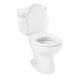 Bradenton Two-Piece Round Toilet with 12" Rough-In - 16" Bowl Height - Left Hand - White, , large image number 2