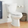 Bradenton Two-Piece Round Toilet with 14" Rough-In - 16" Bowl Height - White, , large image number 0