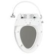 Bradenton Two-Piece Round Toilet with 14" Rough-In - 16" Bowl Height - White, , large image number 6