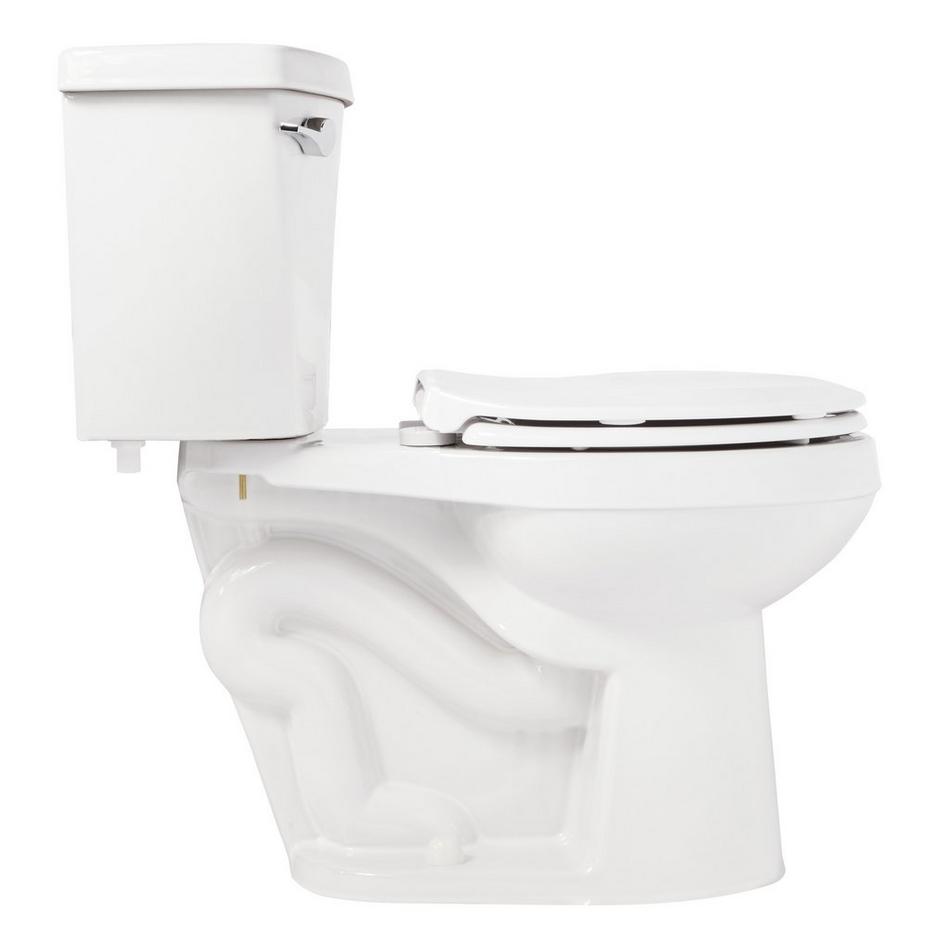 Bradenton Two-Piece Round Toilet with 14" Rough-In - 16" Bowl Height - White, , large image number 3