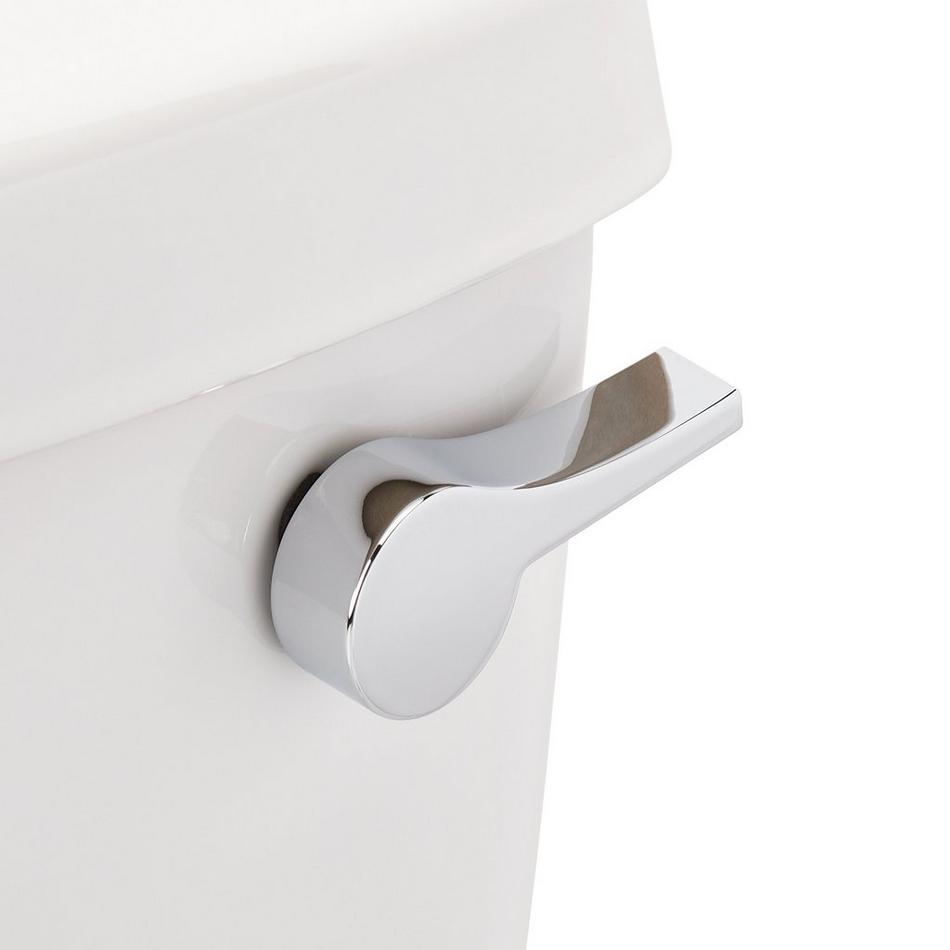 Bradenton Two-Piece Elongated Toilet with 12" Rough-In - 16" Bowl Height - Right Hand - White, , large image number 6