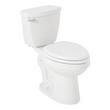 Bradenton Two-Piece Elongated Toilet with 12" Rough-In - 16" Bowl Height - Left Hand - White, , large image number 1
