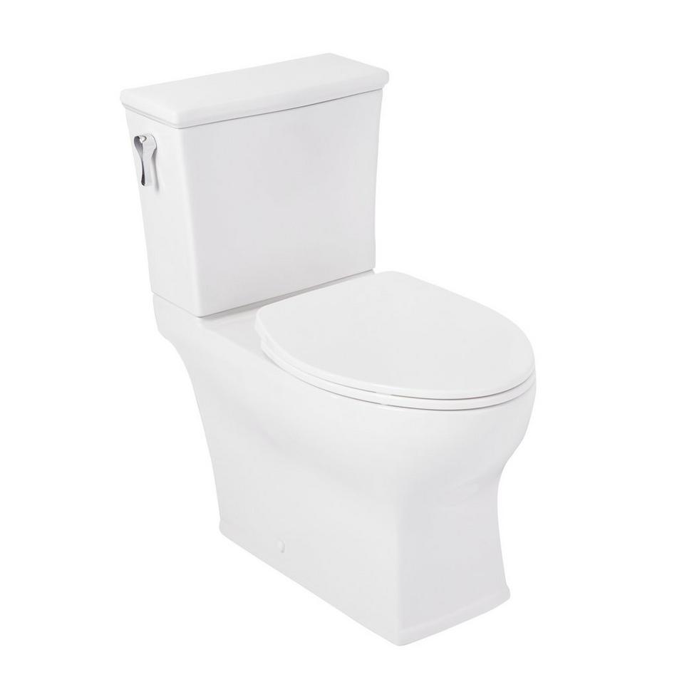 Carraway Two-Piece Skirted Elongated Toilet - ADA Compliant - White, , large image number 1