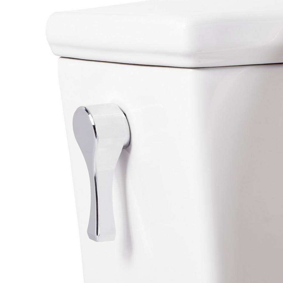 Carraway Two-Piece Skirted Elongated Toilet - ADA Compliant - White, , large image number 7