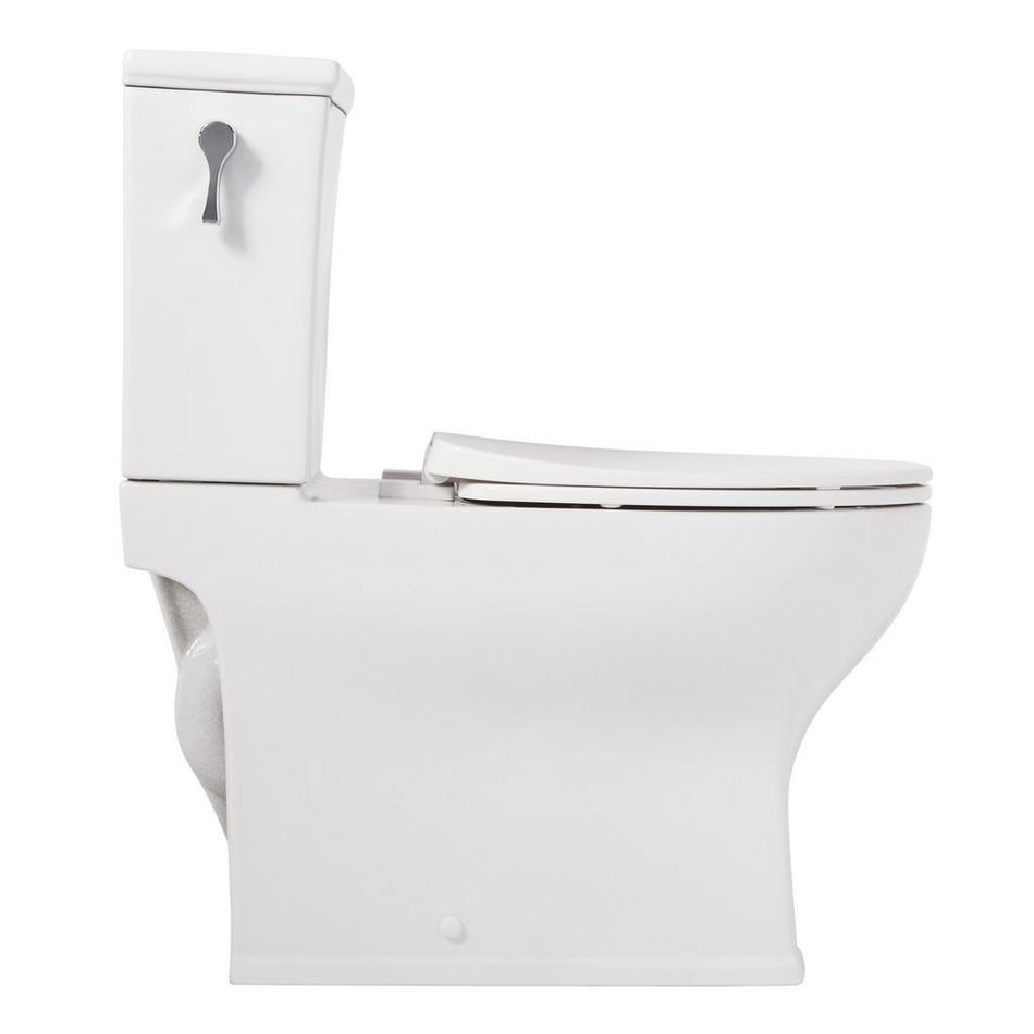 Carraway Two-Piece Skirted Elongated Toilet - ADA Compliant - White, , large image number 3