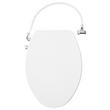 Carraway Two-Piece Skirted Elongated Toilet - ADA Compliant - White, , large image number 5