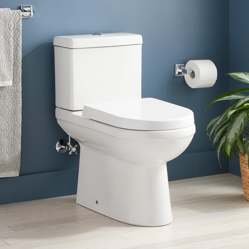 Milazzo Two-Piece Skirted Toilet - White