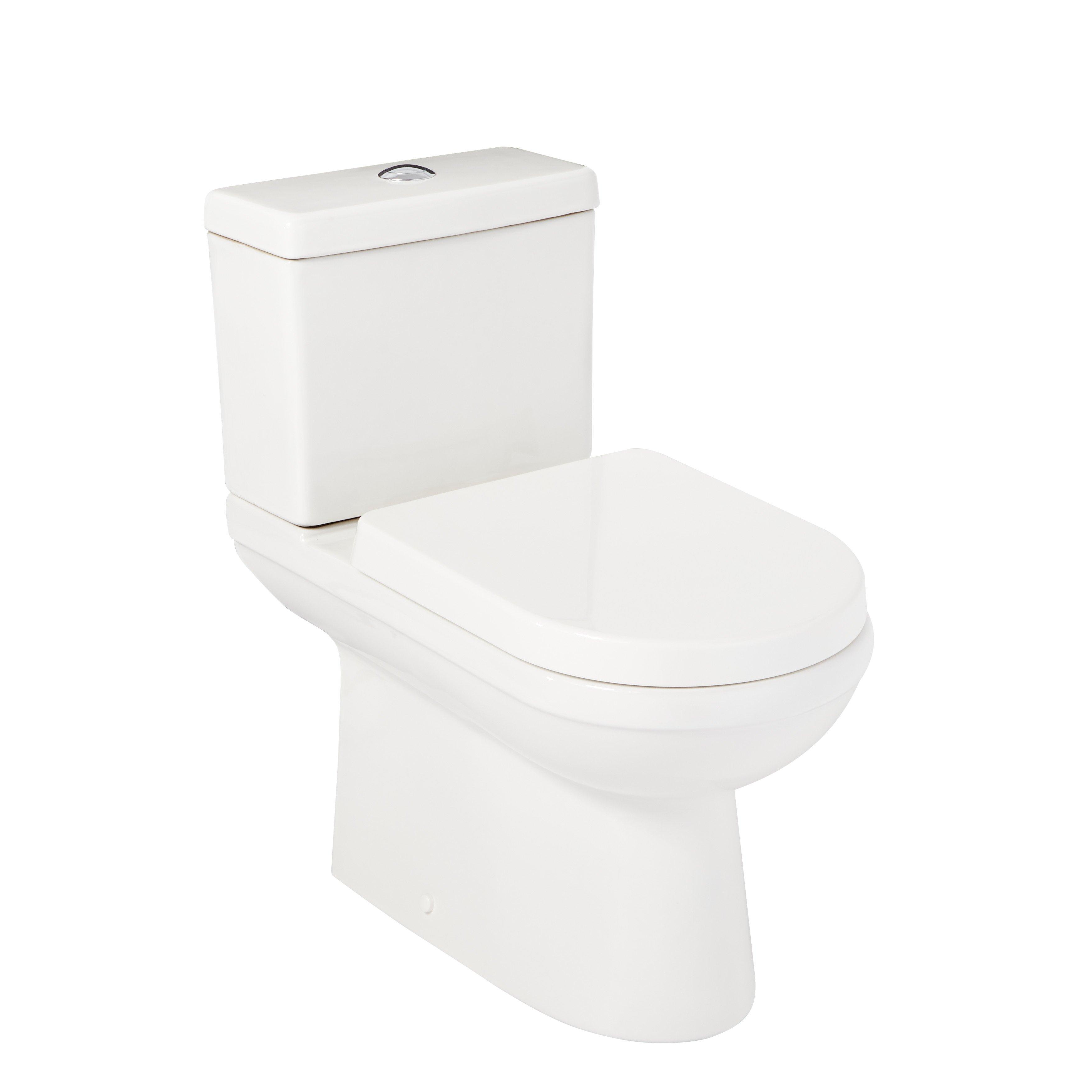 Bradenton Two-Piece Skirted Elongated Toilet - White