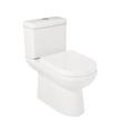 Milazzo Two-Piece Skirted Toilet - White, , large image number 1