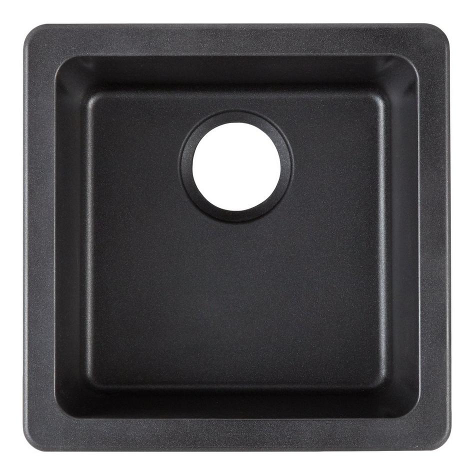 17" Totten Granite Composite Drop-In Prep Sink - Black, , large image number 4