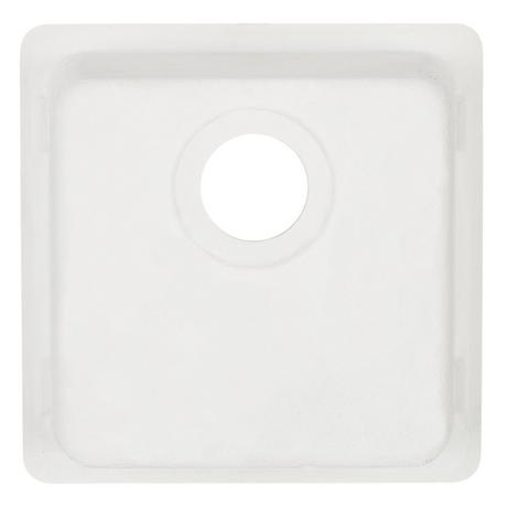 17" Totten Granite Composite Drop-In Prep Sink - White