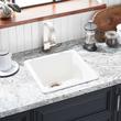 17" Totten Granite Composite Drop-In Prep Sink - White, , large image number 0