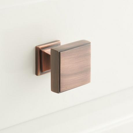 Dreesa Solid Brass Square Cabinet Knob