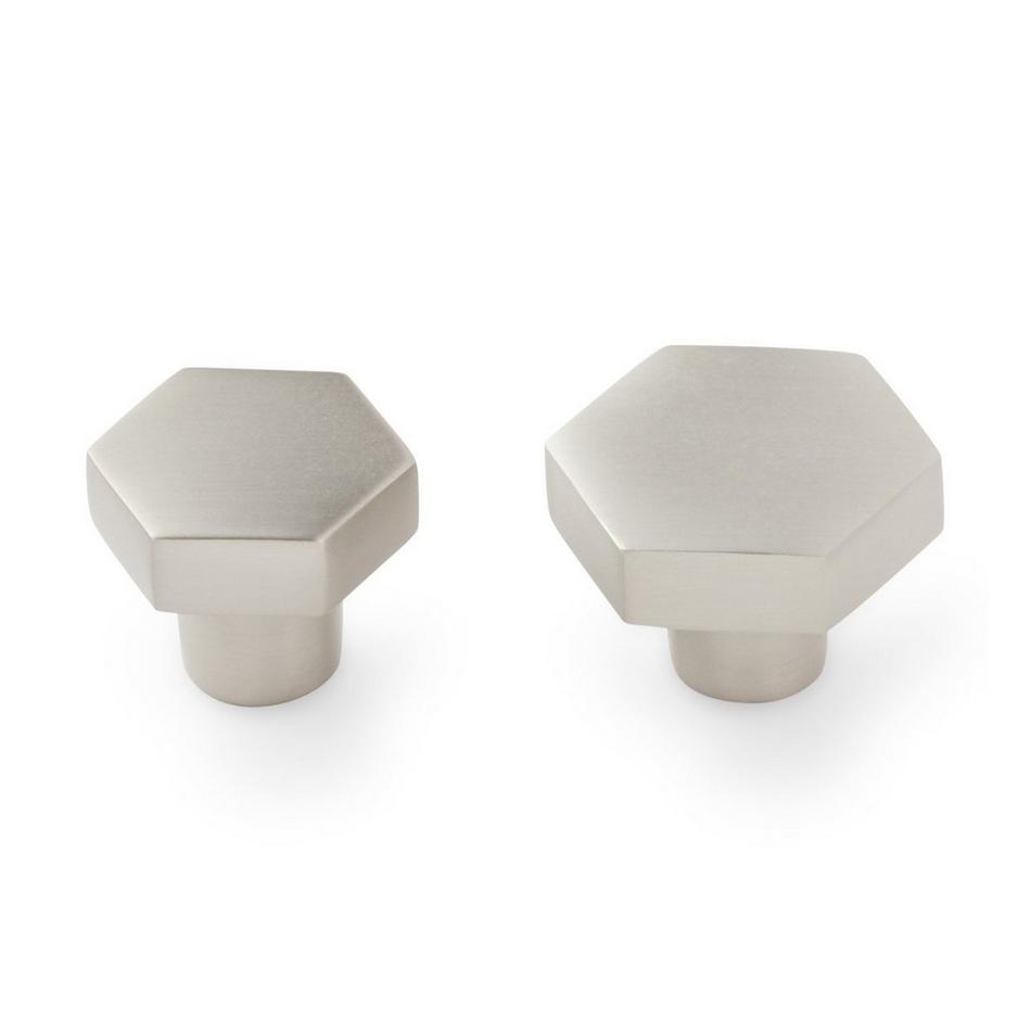 1-1/2" Khoit Solid Brass Cabinet Knob - Brushed Nickel, , large image number 1