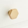 1-1/2" Khoit Solid Brass Cabinet Knob - Brushed Brass, , large image number 0