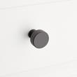 Arles Knurled Brass Cabinet Knob - Matte Black, , large image number 3