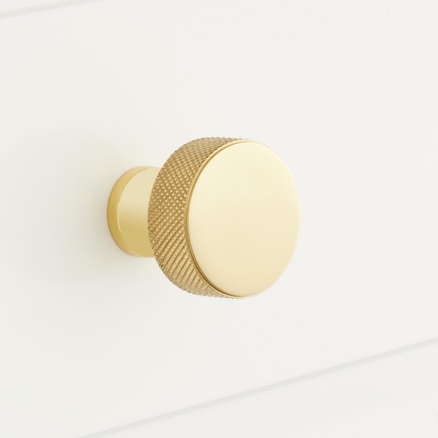 Arles Knurled Brass Knob Signature Hardware