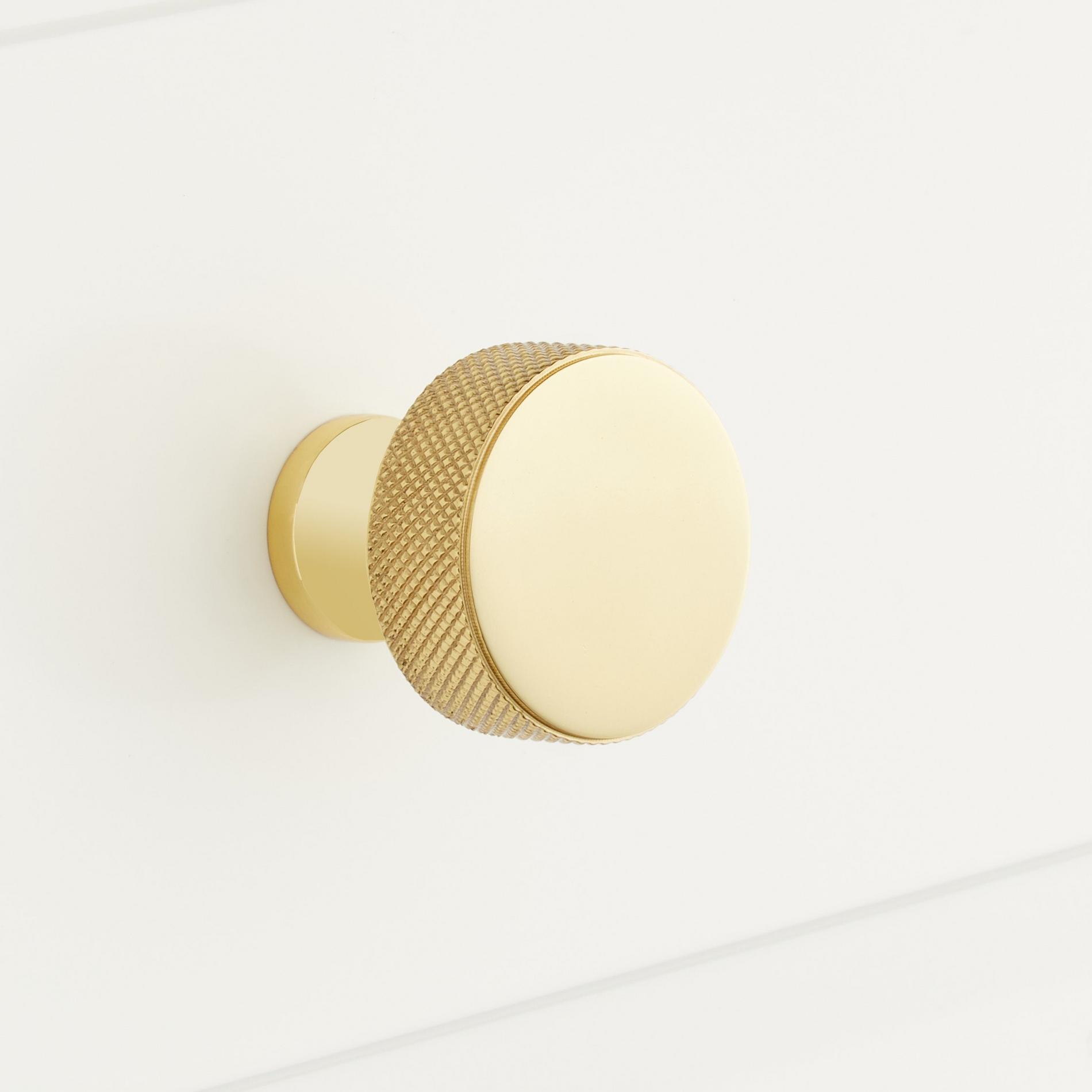 Arles Knurled Brass Knob Signature Hardware