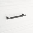 6" Arles Knurled Brass Cabinet Pull - Matte Black, , large image number 3