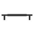 6" Arles Knurled Brass Cabinet Pull - Matte Black, , large image number 2