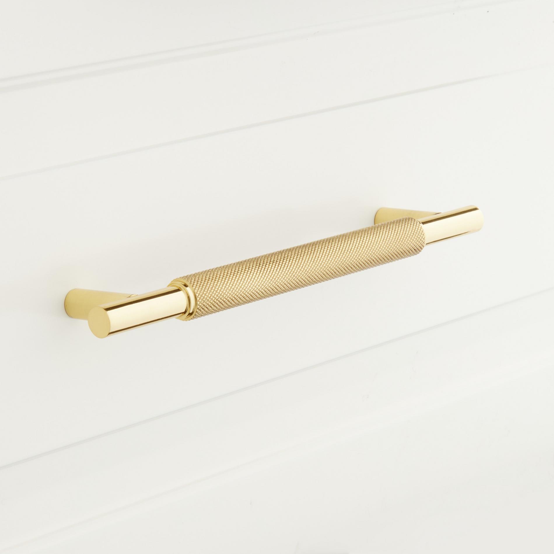 Arles Knurled Brass Pull Signature Hardware