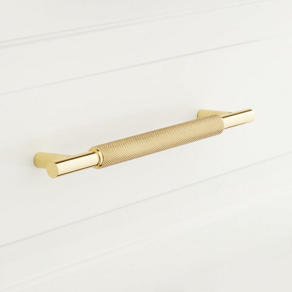 Arles Knurled Brass Cabinet Pull, , large image number 2