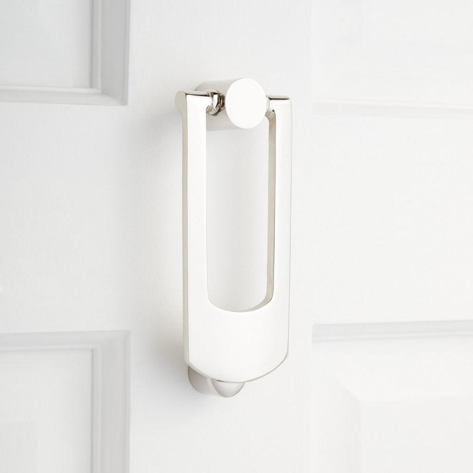 Mission Iron Door Knocker Black Powder Coat Signature Hardware