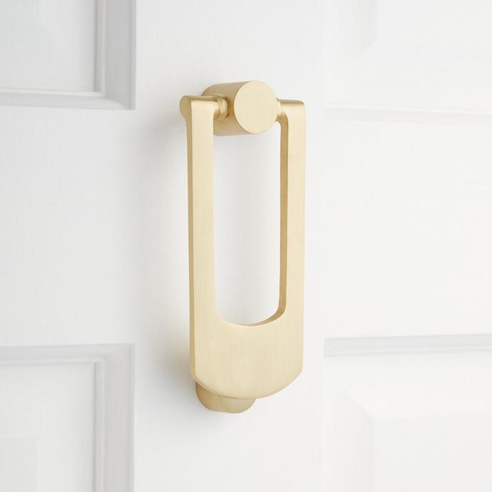 Mission Iron Door Knocker Black Powder Coat Signature Hardware